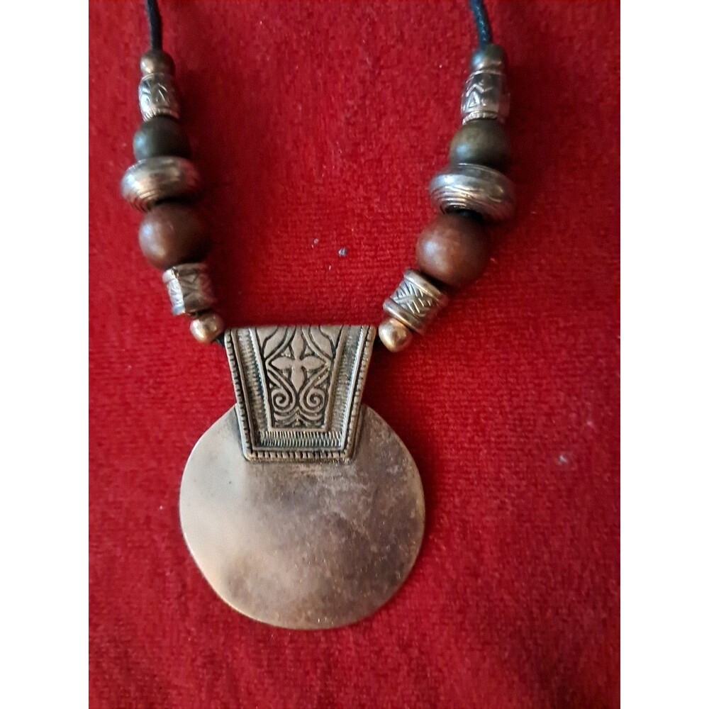 Victorian Collection By Lee Mode Intl Statement Necklace Earthtone Boho 1990's